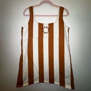 NWOT - Simon Miller Striped Brown and White Mini Dress